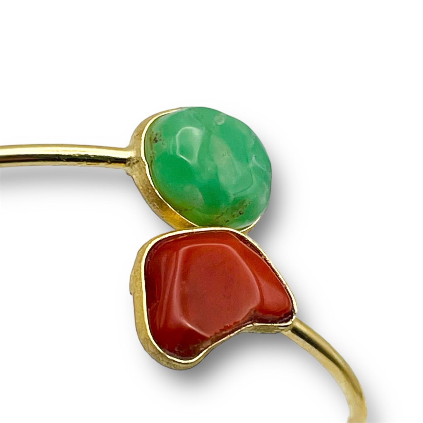Bracciale con Corallo e Crisoprasio