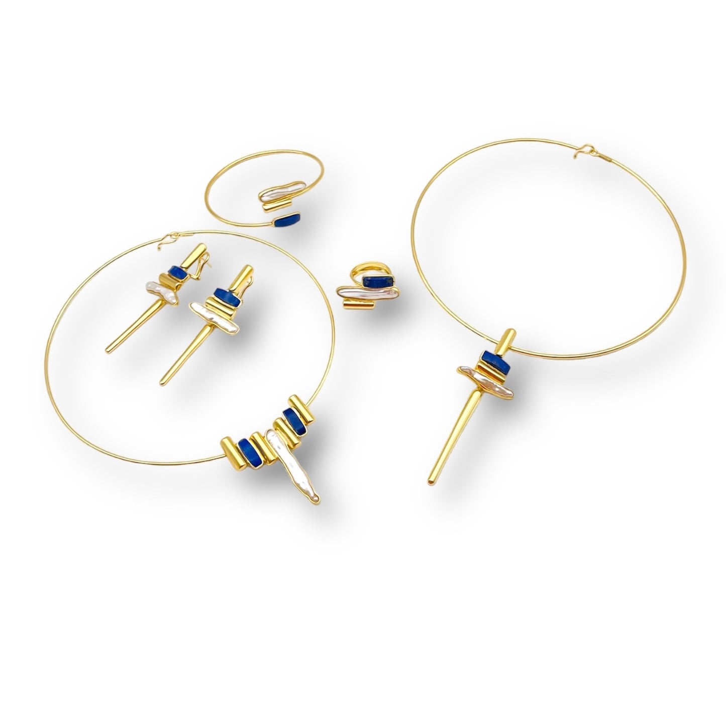 ATENE Bracciale con Lapis e Perla