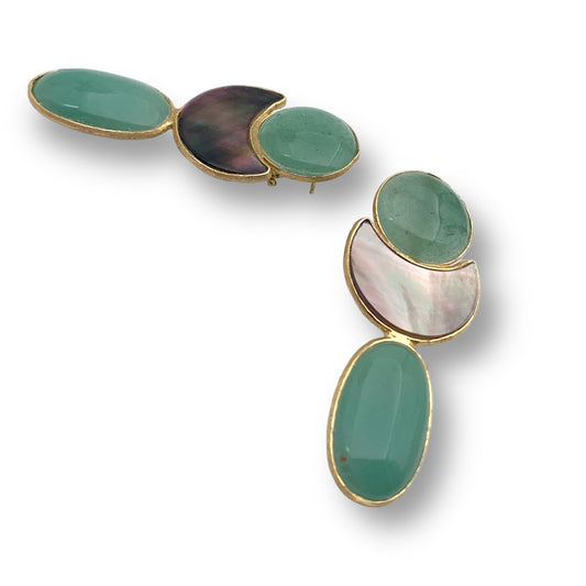 Orecchini con Avventurina e Madreperla