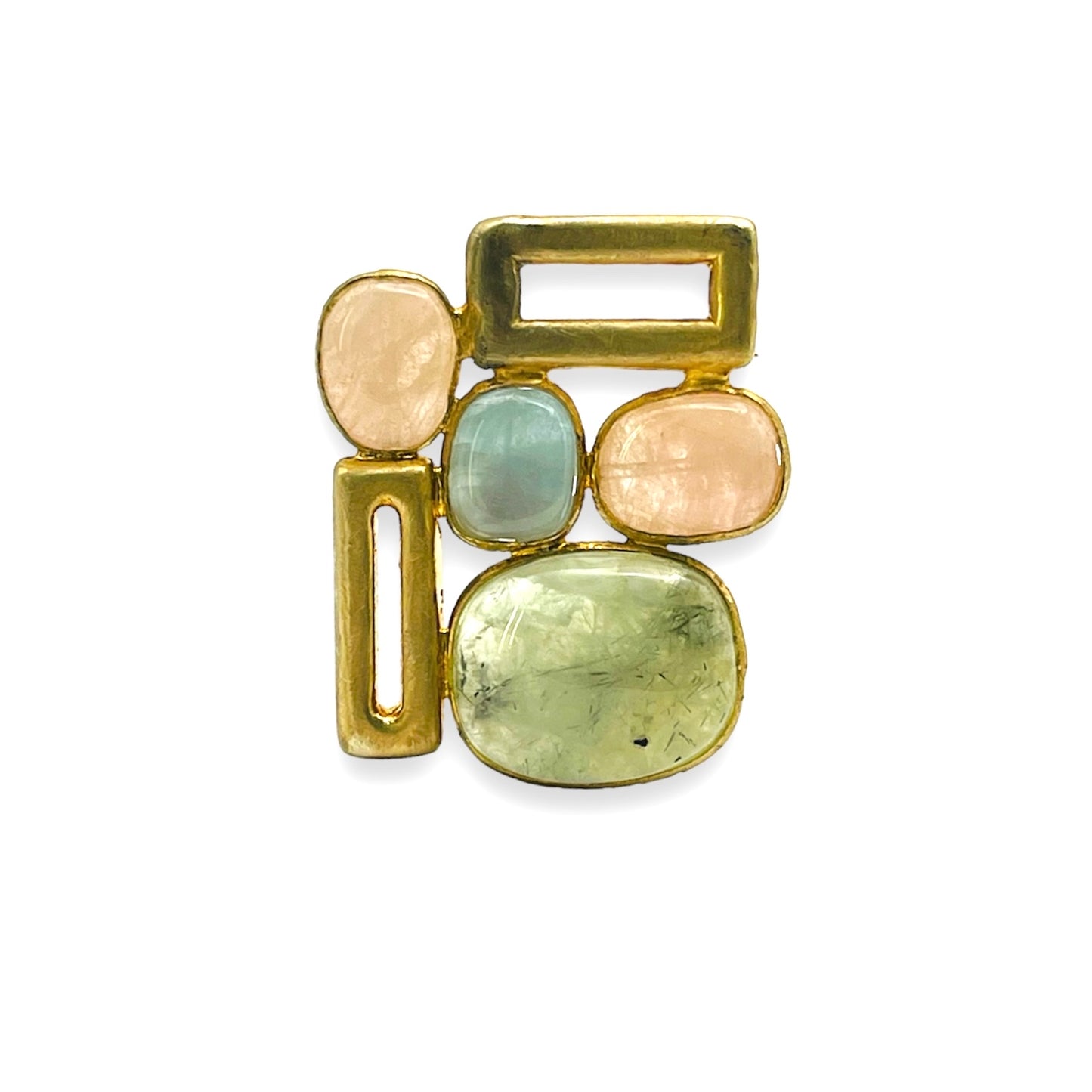 Spilla con Berilli e Quarzo