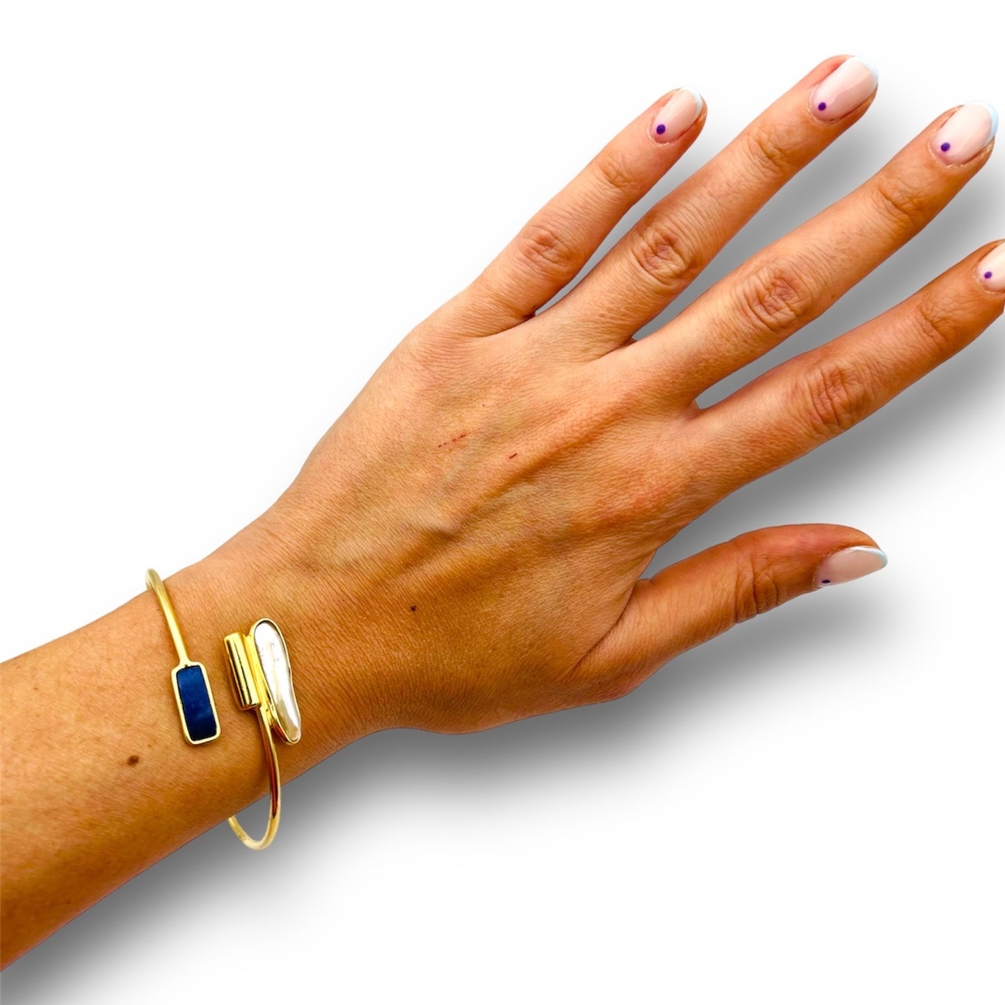ATENE Bracciale con Lapis e Perla