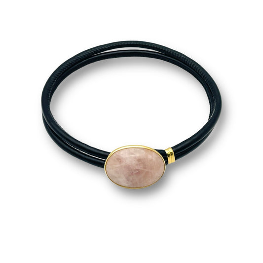 Girocollo Vanità- Quarzo Rosa