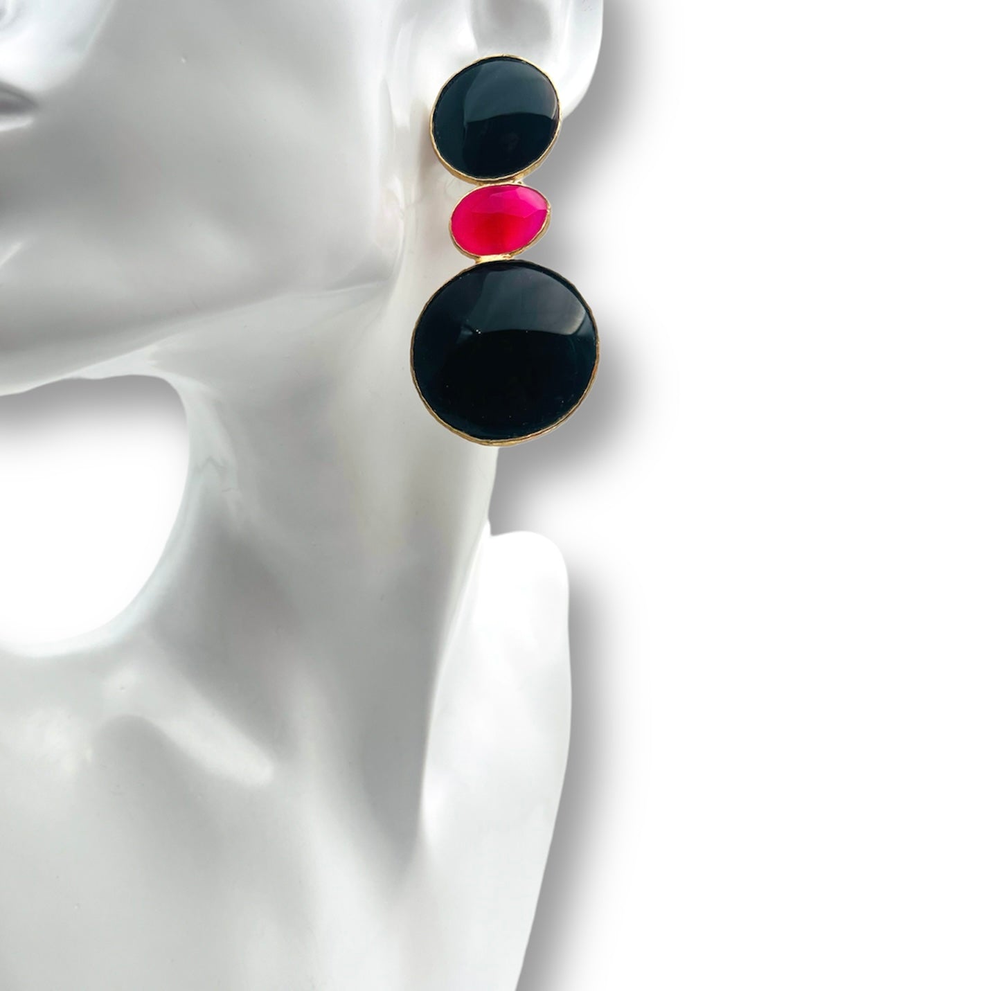 Orecchini Furore-Onice e Quarzo