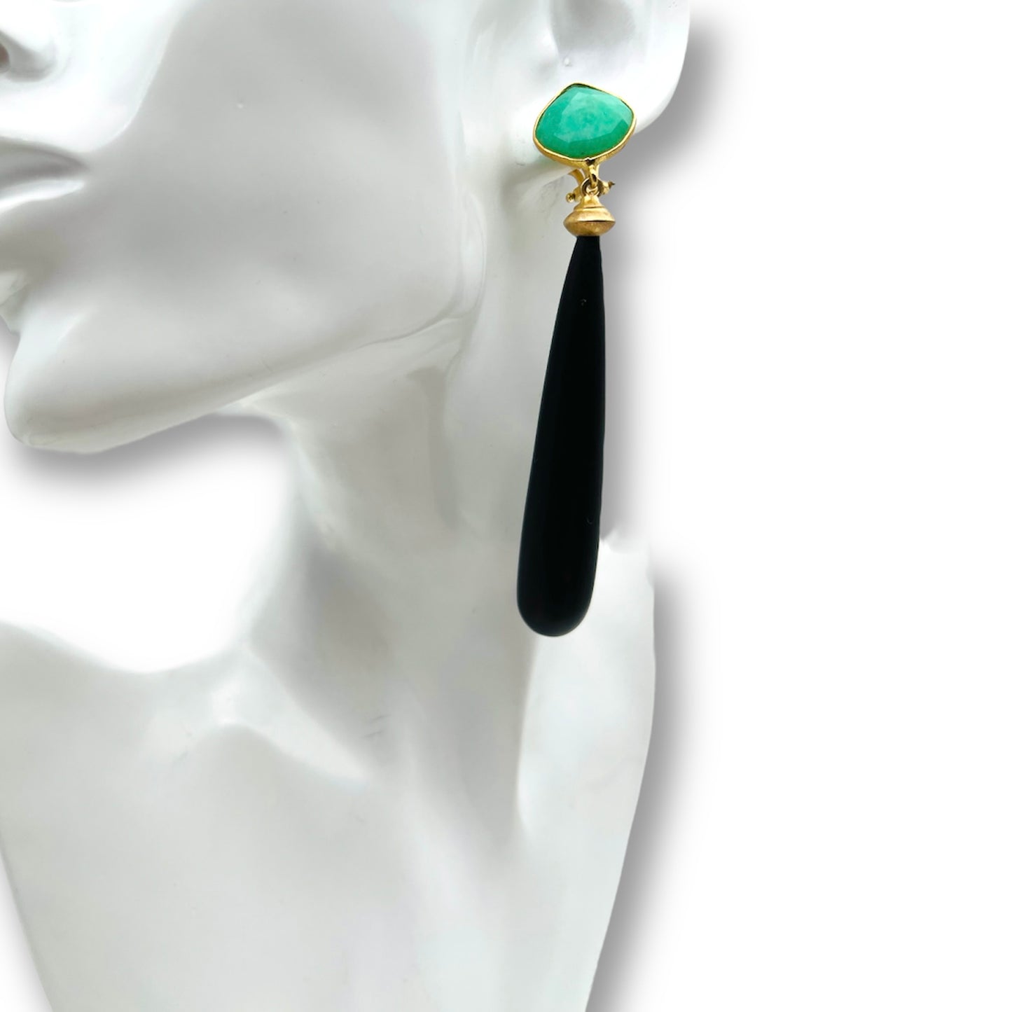 Orecchini in Ebano e Crisoprasio