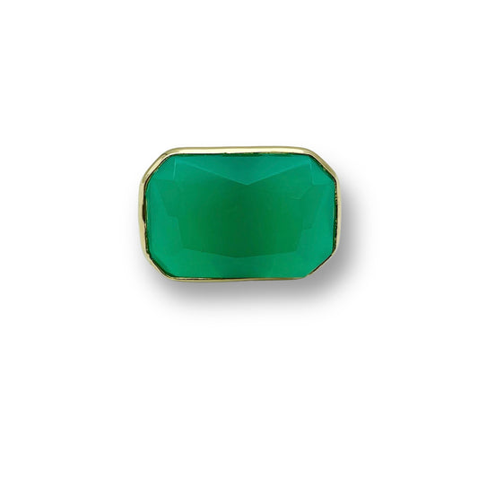 Anello Maxi con Agata Verde