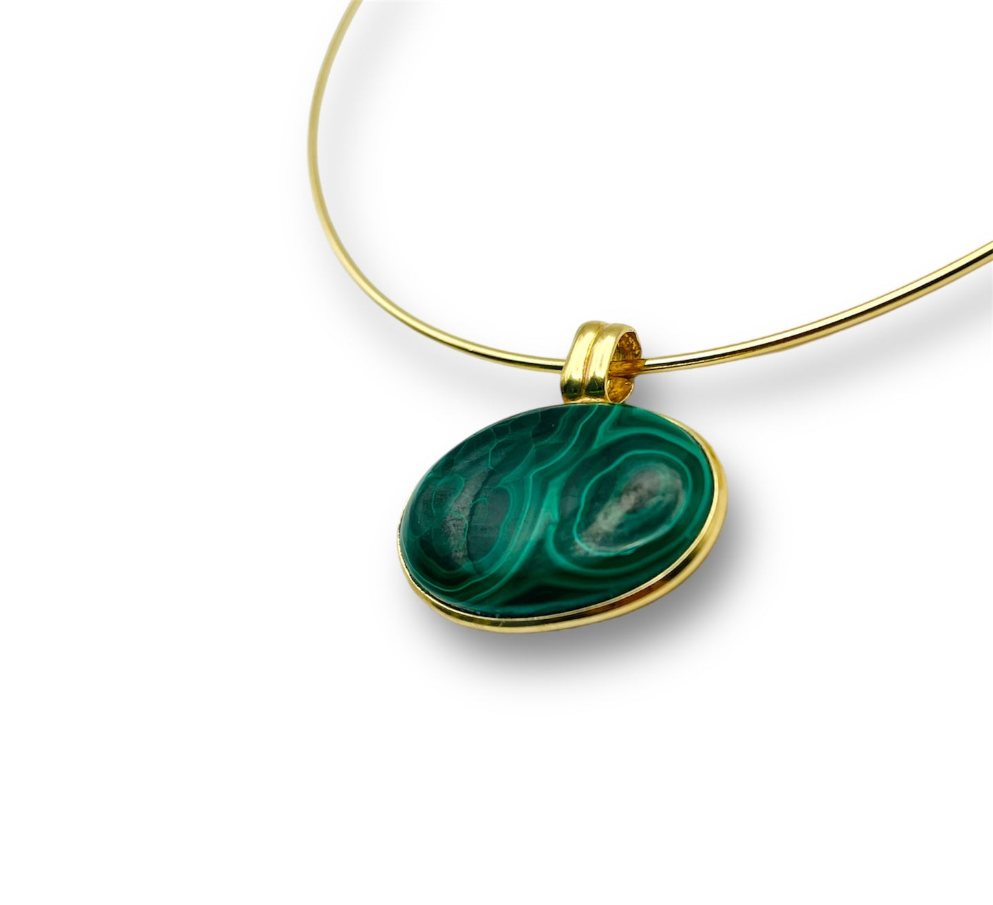 Set Malachite Oval