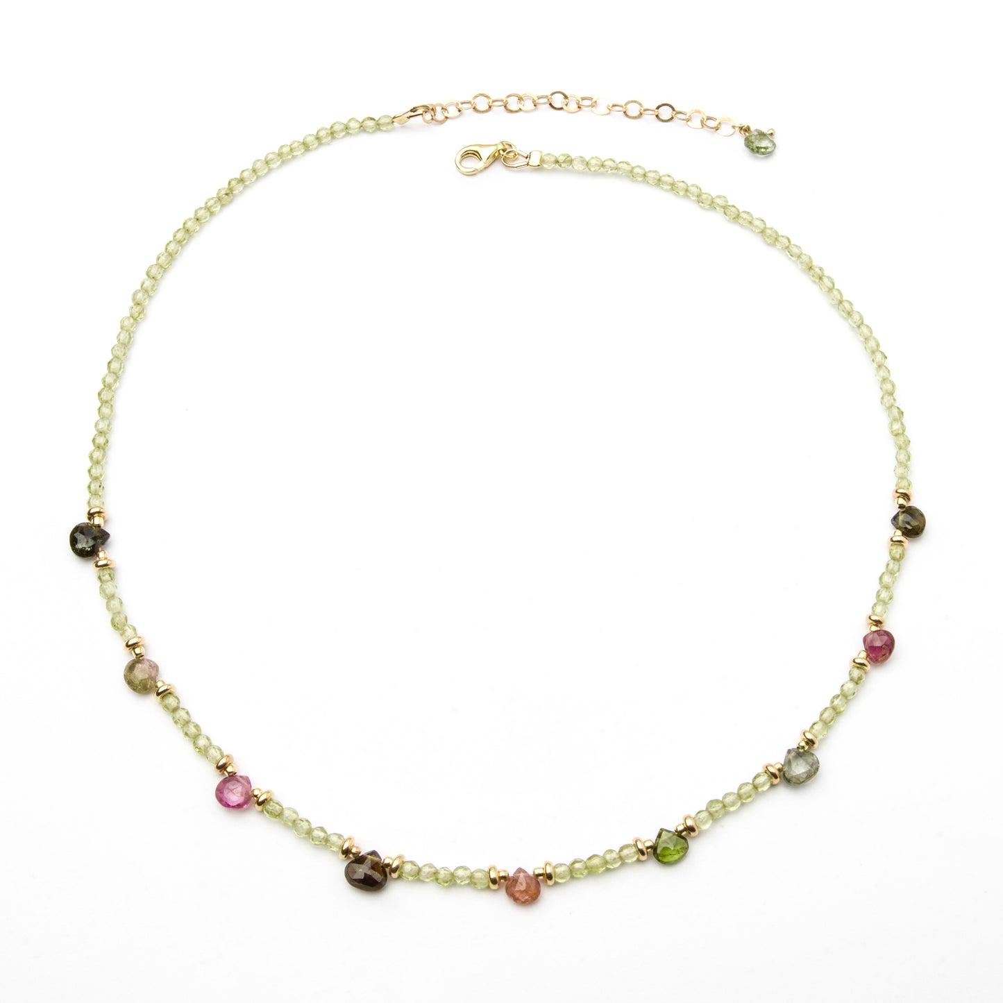 Collana "Andromeda Deluxe" in Argento Dorato 925 con Pietre naturali