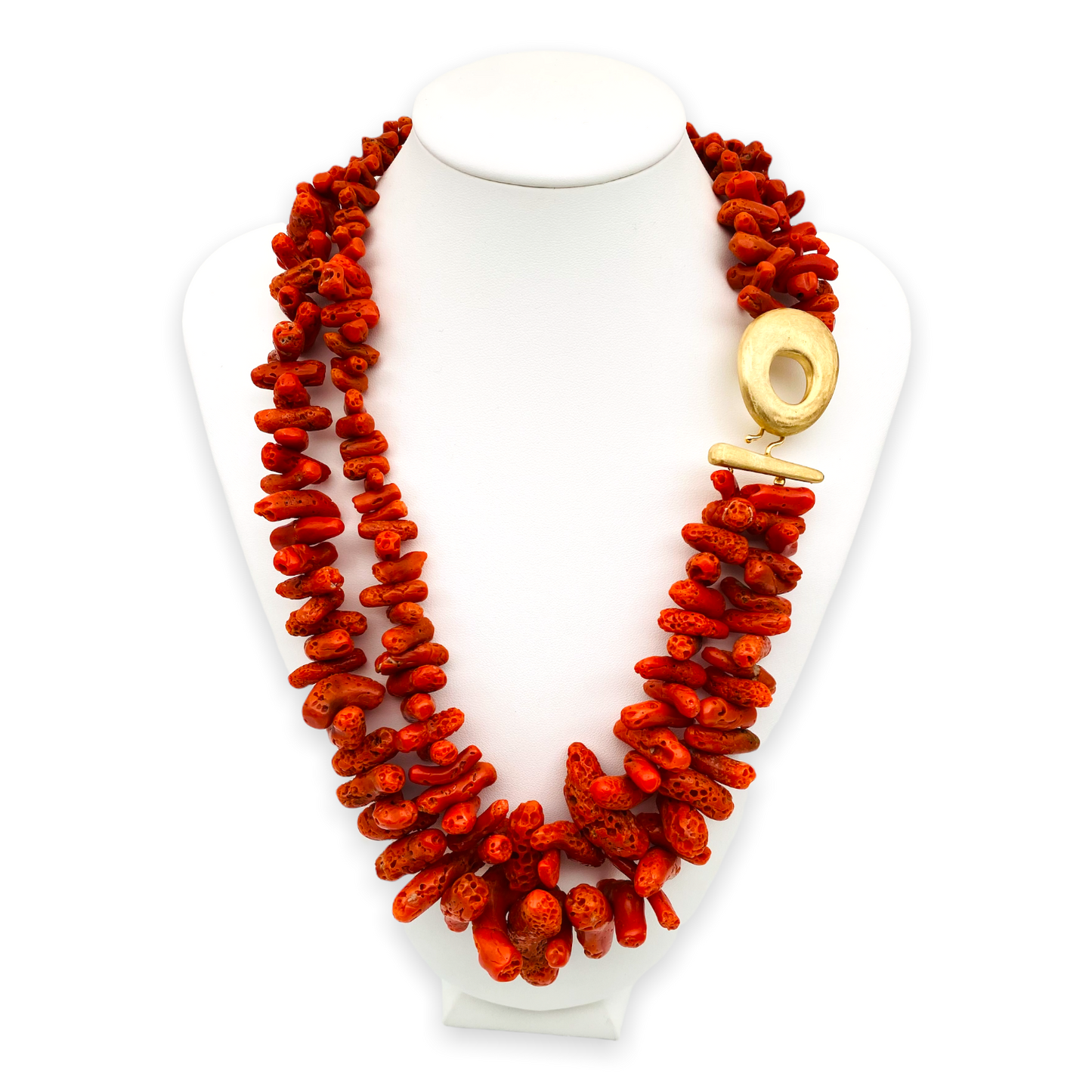 Collier in Argento Dorato 925 - Corallo