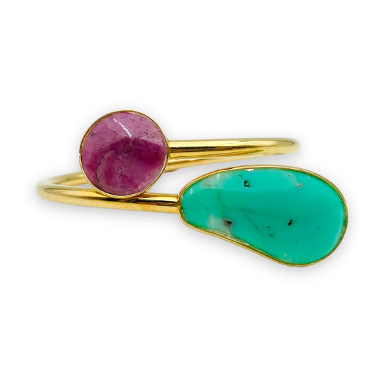 Bracciale Rubino e Crisoprasio