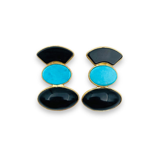 Orecchini Onice e Turchese