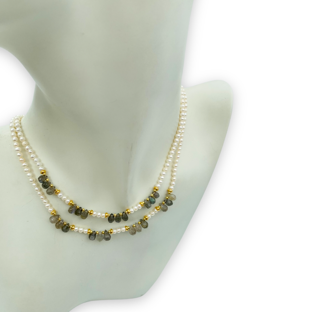 Andromeda Venere - Perle e Labradorite