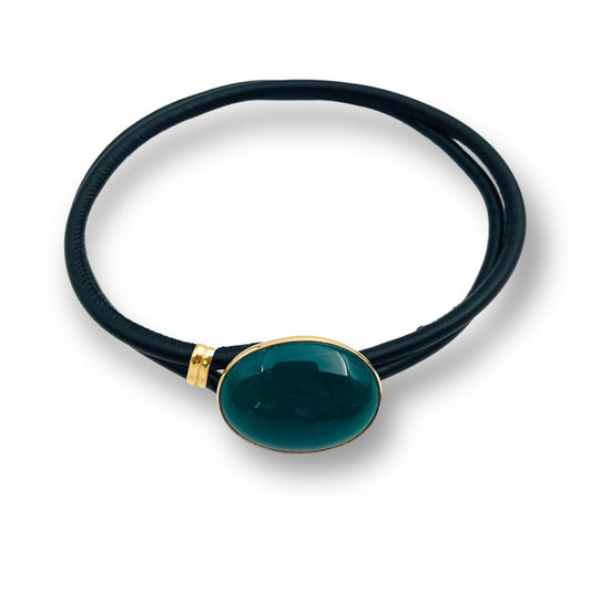 Girocollo Accidia- Agata Verde