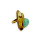 Anello Ambra e Crisoprasio