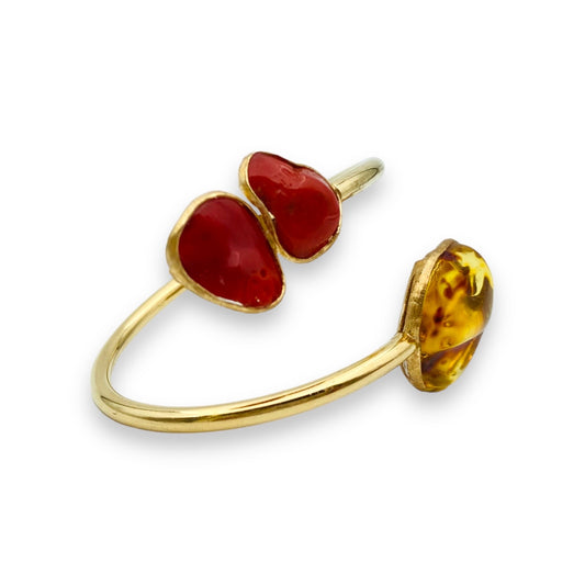 Bracciale Ambra e Corallo
